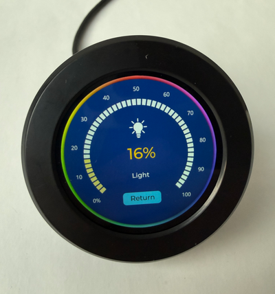 CrowPanel 2.1 inch IPS display quality closeup