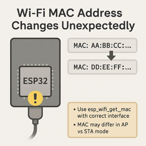 ESP32 Wi-Fi MAC Address Changes Unexpectedly image