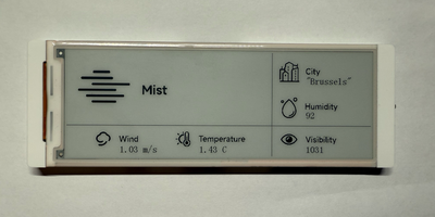 Elecrow E-Paper OpenWeatherMap Working Example