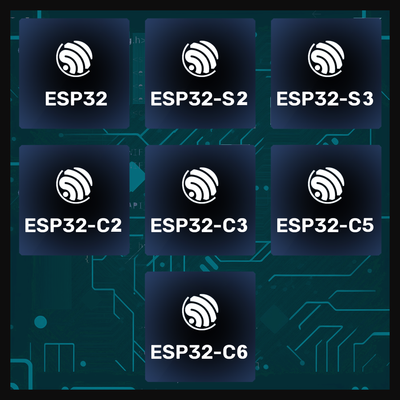 Complete list of all 9 ESP32 types, models and variants with detailed specs comparison chart. Find the perfect ESP32 version for your project: original ESP32, S2, S3, C2, C3, C5, C6, H2, P4.