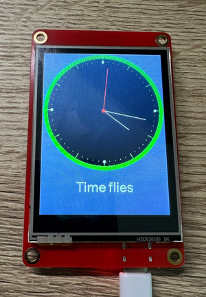 TFT Clock Example on Elecrow 2.8 inch ESP32 Board