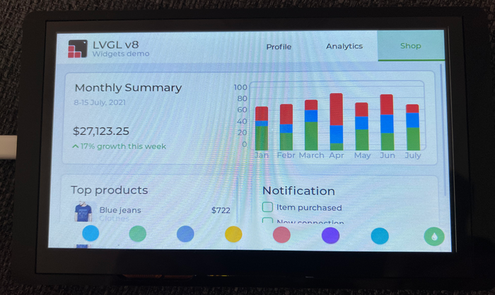 Elecrow 7 Inch Default Example