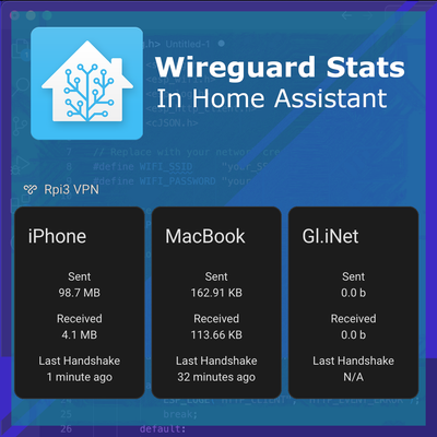 Learn how to monitor your WireGuard VPN in Home Assistant using MQTT. This step-by-step Raspberry Pi guide shows how to publish WireGuard stats to Home Assitant Dashboard