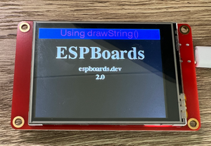 Custom ESPBoards Example on Elecrow 2.8 inch ESP32 Board