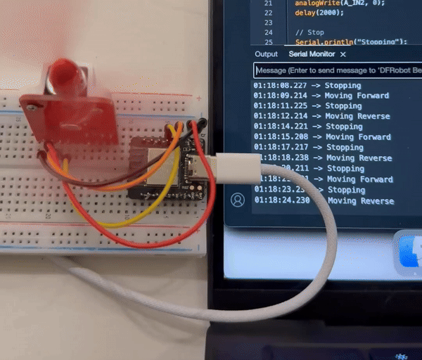 Demonstration of L9110 Fan with ESP32