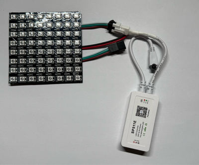 SP511e Connected with WS2812B 8x8 LED Matrix