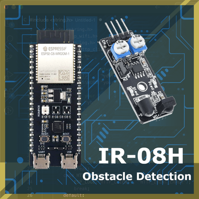 Explore how to set up IR sensors with ESP32. Learn about popular IR sensors such as IR-O8H, and discover how to use it for obstacle detection.